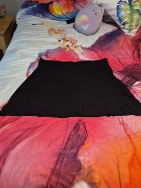Merona Black Swing Cotton Skirt
